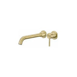 Rubinetto lavabo incasso monocomando da 26 cm in ottone dorato invecchiato Guadiana di Valaz