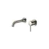 Rubinetto lavabo incasso monocomando da 15 cm in ottone acciaio spazzolato Guadiana di Valaz