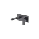 Rubinetto lavabo incasso monocomando ovale in ottone nero opaco Sil di Valaz