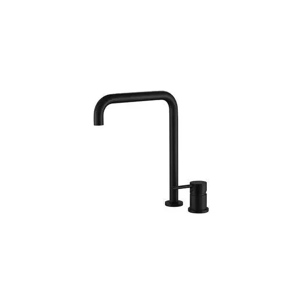 Grifo de lavabo giratorio encastrado monomando en latón negro mate Guadalupe de Valaz Valaz