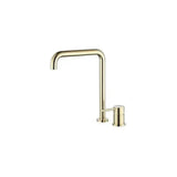 Rubinetto lavabo girevole monocomando in ottone oro opaco Guadalupe di Valaz