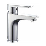 Rubinetto lavabo monocomando con cartuccia ceramica da 35 mm in cromato Magro di Valaz