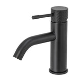 Single handle bathroom faucet matte black lever luxury Oda by Valaz