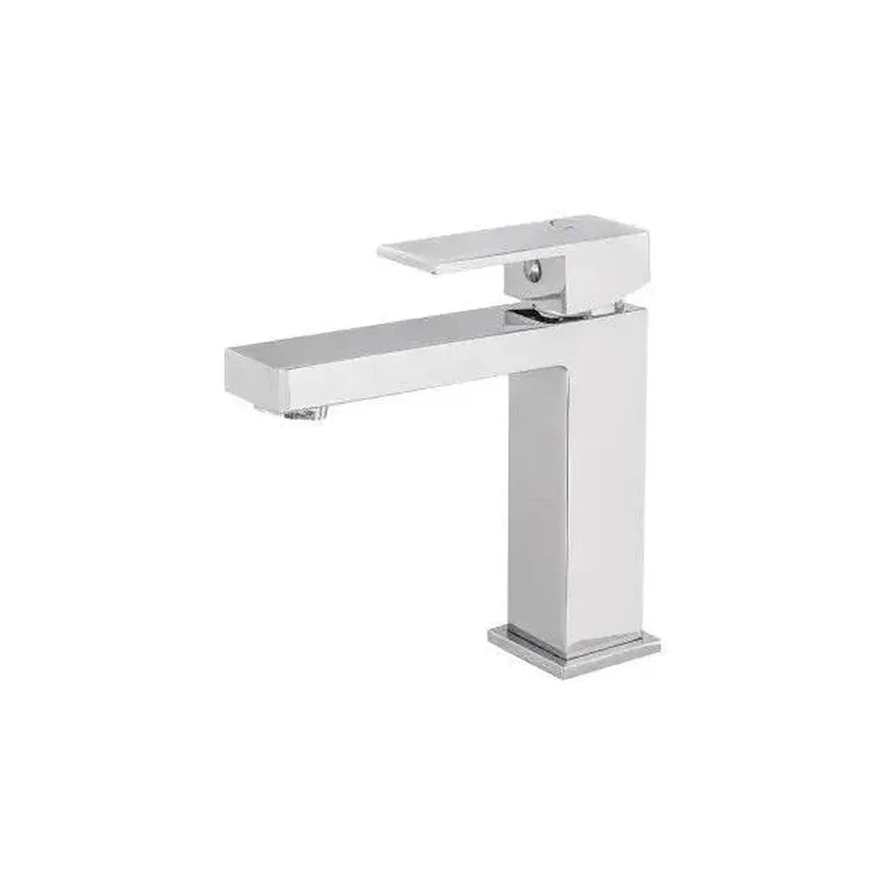 Grifo de lavabo monomando cuadrado de agua fría en cromado Muga de Valaz Valaz