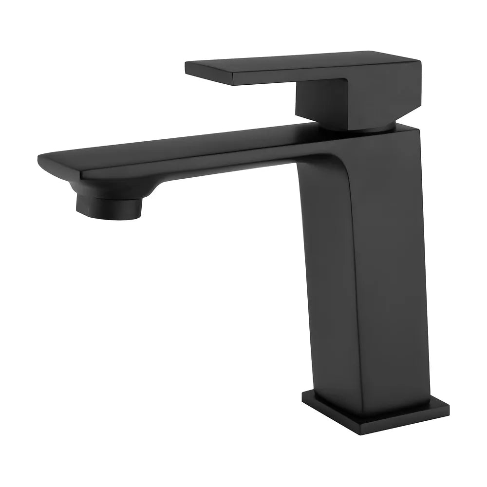 Grifo de lavabo monomando cuadrado en negro mate Carrion de Valaz Valaz