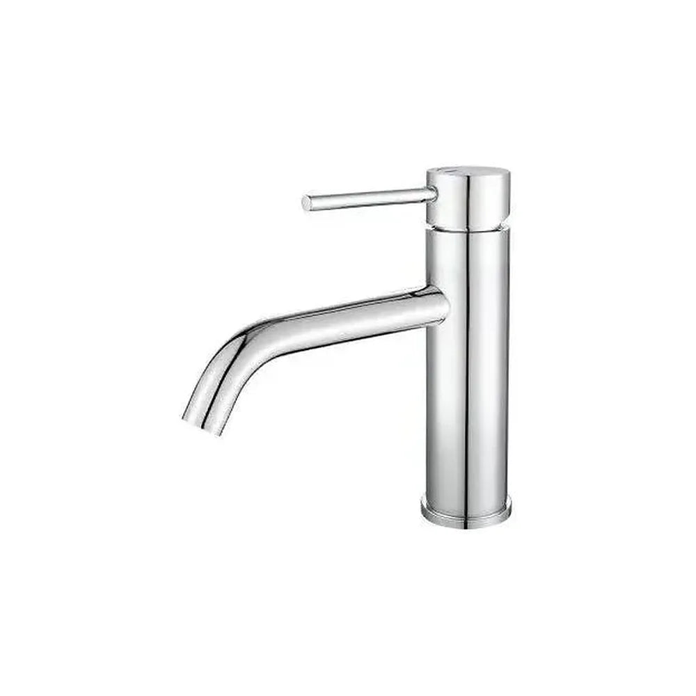 Grifo de lavabo monomando de agua fría redondo en latón cromado Ason de Valaz Valaz