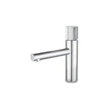 Rubinetto lavabo monocomando a canna dritta rotonda in ottone cromato Bidasoa di Valaz