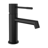 bathroom sink faucet single lever straight spout luxury matte black Casares by Valaz
