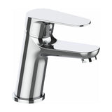 Bathroom sink faucet curved single handle chrome elegant design Pisuerga by Valaz