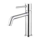 Bathroom sink faucet single handle round chrome Ebro by Valaz