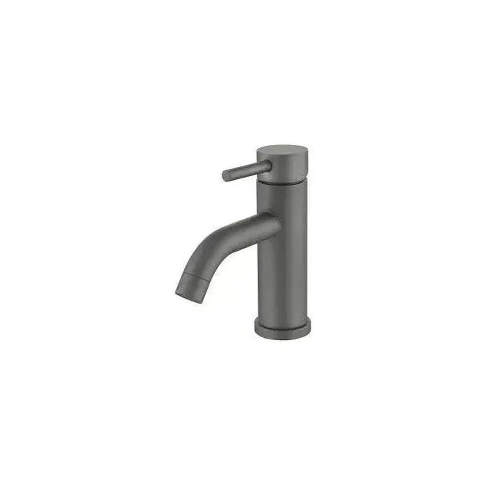 Grifo de lavabo monomando redondo en latón color gun metal Jabalón de Valaz Valaz