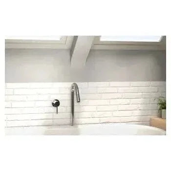 Vista principal de Grifo monomando para bañera exenta en latón cromado Júcar de Valaz