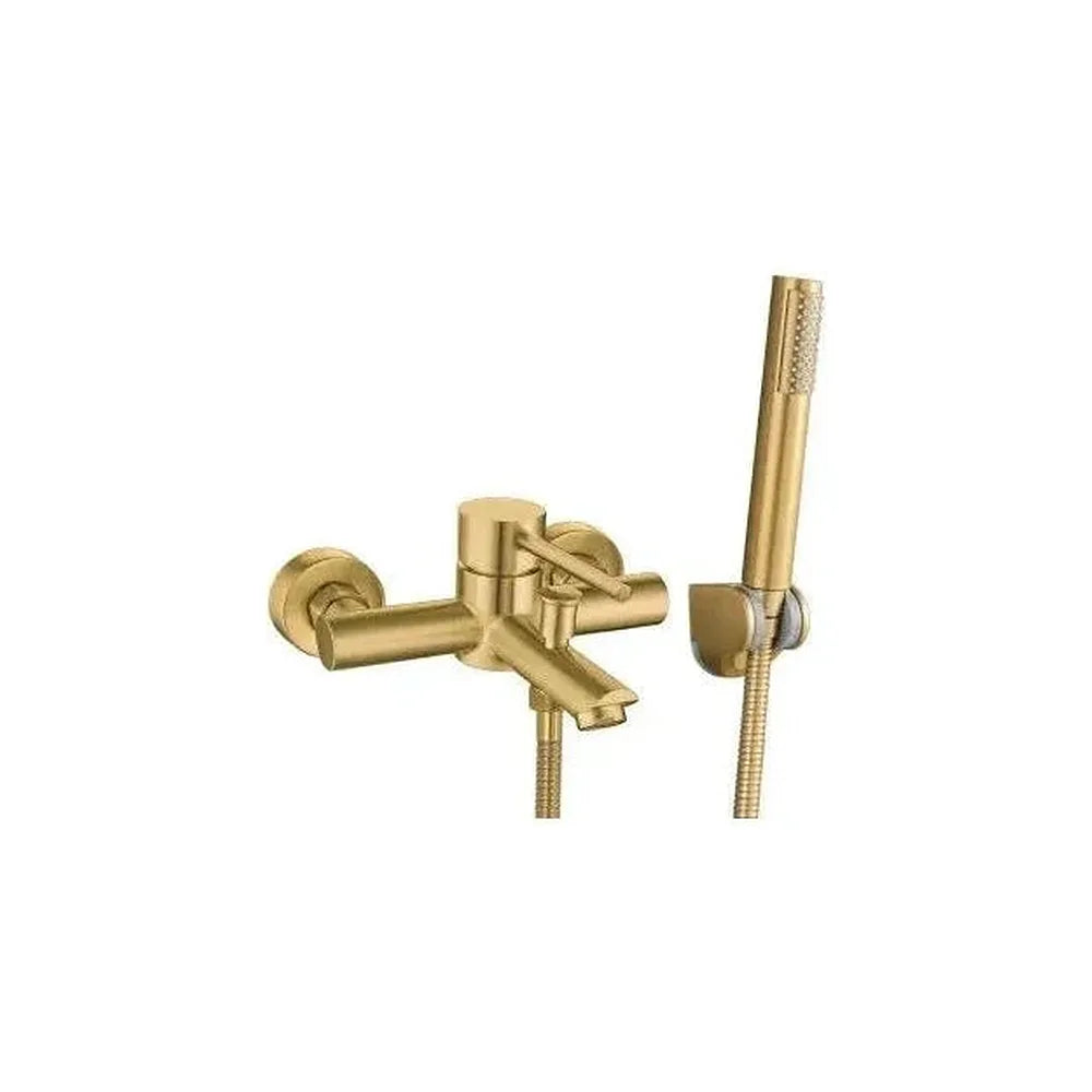 Grifo para bañera y ducha monomando con cartucho cerámico en oro mate Palancia de Valaz Valaz