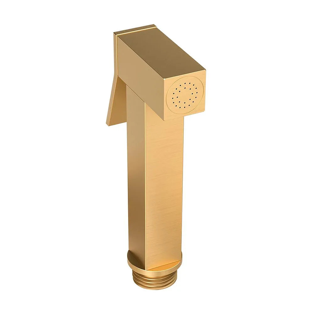 Detalle de acabado y materiales de Grifo para bidet empotrado 2 vías dorado cepillado Tajo de Valaz