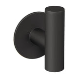 Portemanteau au design rond et finition noire mate avec adhésif Valaz
