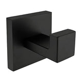 Square hanger with a simple design in matte black by Valaz