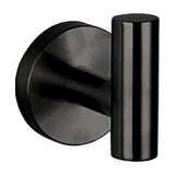 Round matte black bathroom hook stainless steel SUS304 by Valaz