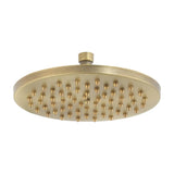 Round vintage aged gold shower head 20 cm by Valaz