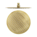 Round vintage aged gold shower head 25cm by Valaz