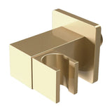 Brushed gold square adjustable handheld shower head holder by Valaz