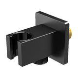 Soporte alcachofa de mano cuadrado negro mate de Valaz