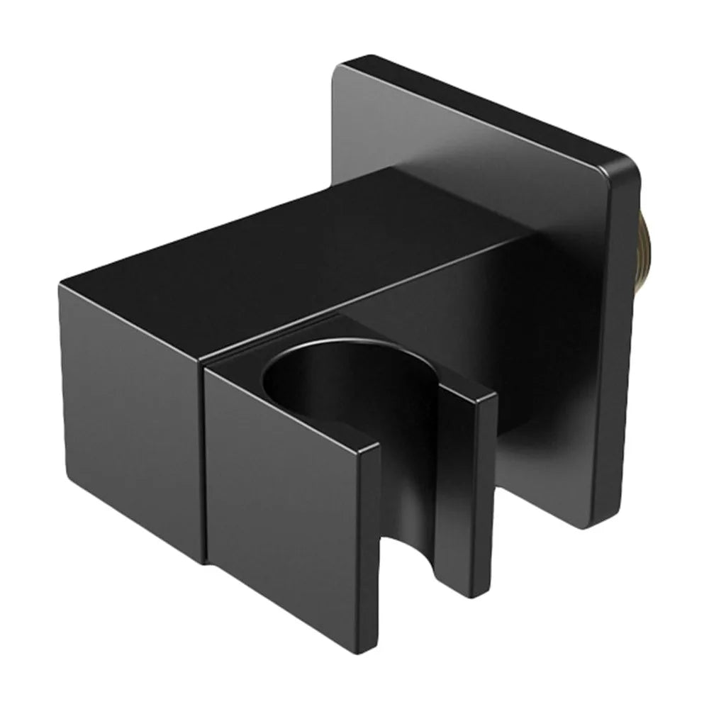 Soporte alcachofa de mano inclinable negro mate latón rosca 1/2 pulgada montaje pared de Valaz Valaz