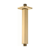 Square ceiling mount matte gold with PVD protection by Valaz