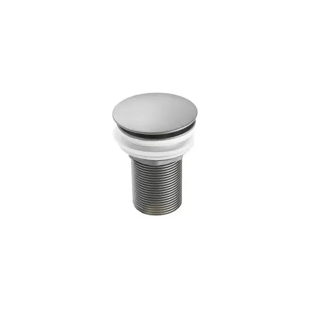 Válvula click clack redonda para lavabo o bidet en latón gris plomo de Valaz Valaz