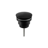 Válvula click clack redonda para lavabo o bidet en latón negro mate de Valaz
