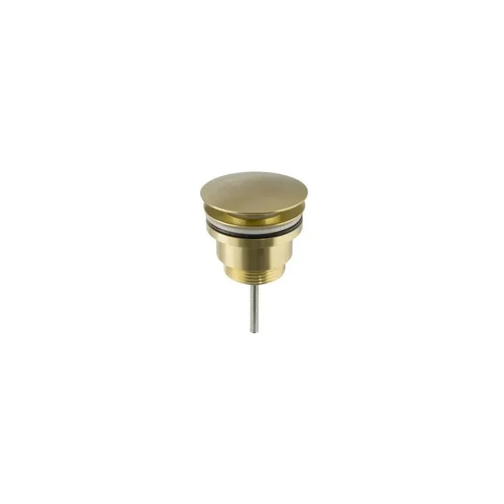 Vista de Válvula click clack para lavabo y bidet de latón dorado cepillado de Valaz por Valaz - MerkiMarket