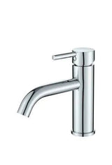 Grifo de lavabo monomando redondo en latón cromado Jabalón de Valaz