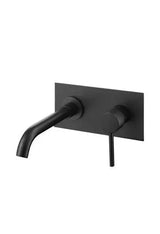 Grifo de lavabo empotrado monomando en latón negro mate Jucar de Valaz
