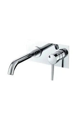 Grifo de lavabo empotrado monomando en latón cromado Jucar de Valaz