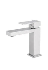 Grifo de lavabo monomando cuadrado de agua fría en cromado Muga de Valaz