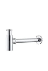 chrome finish siphon for round brass sink 12x36 cm Sifón by Valaz