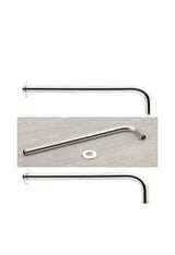 Soporte de rociador de ducha para pared de latón de 9x40 cm en cromado de Valaz