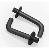 Caño de salida para baño empotrado a pared en negro mate Deva de Valaz
