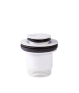 Válvula de desagüe para lavabo con apertura permanente acabado blanco mate Click Clack Simple Rapid Tres