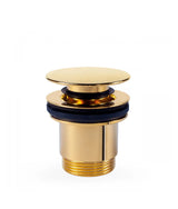 Válvula de desagüe para lavabo de oro TRES