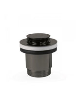Válvula de desagüe para lavabo negro metalizado TRES