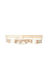 VIDAXL 277486 Ensemble de meubles de jardin en palettes 4 pièces en bois, couleur naturelle