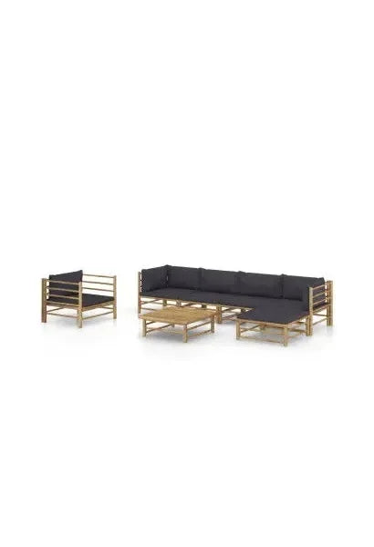 vidaxl_3058200_set_de_muebles_para_el_jardín_de_7_piezas_fabricados_en_bambú_con_cojines_en_color_gris_oscuro_0