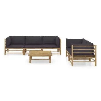 vidaxl_3058210_conjunto_de_muebles_para_el_jardín_de_6_piezas_fabricado_en_bambú_con_cojines_en_color_gris_oscuro_1