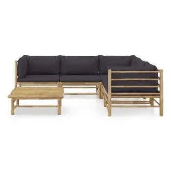 vidaxl_3058214_set_de_muebles_para_el_jardín_de_6_piezas_fabricado_en_bambú_con_cojines_con_un_acabado_en_color_gris_oscuro_1