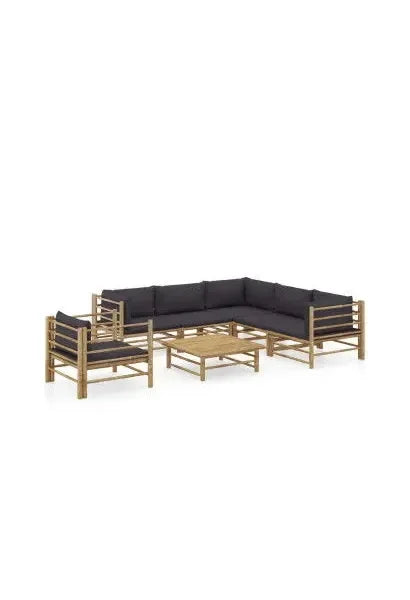 vidaxl_3058216_set_de_muebles_para_el_jardín_de_7_piezas_fabricado_en_bambú_con_cojines_de_color_gris_oscuro_0