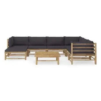 vidaxl_3058220_conjunto_de_muebles_para_el_jardín_de_8_piezas_fabricado_en_bambú_con_cojines_de_color_gris_oscuro_1