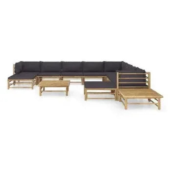 vidaxl_3058228_set_de_muebles_para_el_jardín_de_12_piezas_de_bambú_con_cojines_de_color_gris_oscuro_1