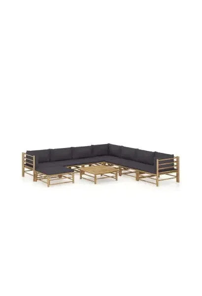 vidaxl_3058230_juego_de_muebles_para_el_jardín_de_7_piezas_fabricados_en_bambú_con_cojines_de_color_gris_oscuro_0