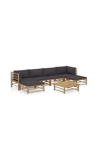 vidaxl_3058232_set_de_muebles_para_el_jardín_de_7_piezas_fabricados_en_bambú_con_cojines_de_color_gris_oscuro_0