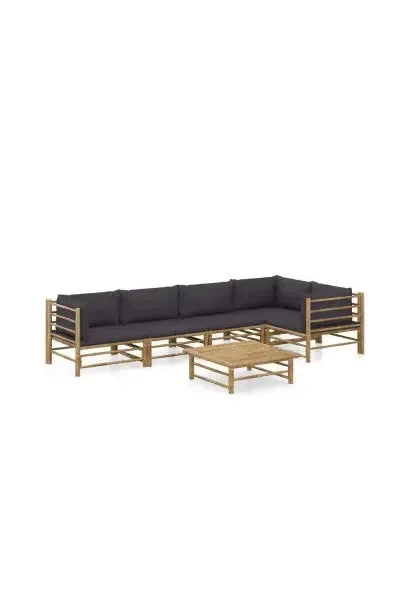 vidaxl_3058240_set_de_muebles_modulares_para_jardín_fabricados_en_madera_de_bambú_con_cojines_gris_oscuro_0